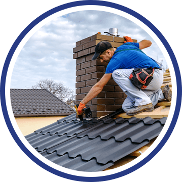 Roofer Conducting Roof Installation
