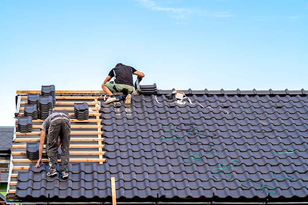 new roof installation in progress Asheville, NC