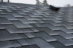asphalt shingles on a roof