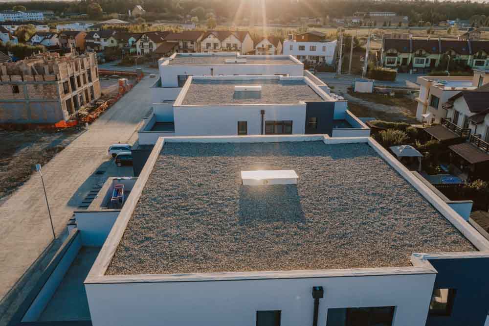 a flat roof a flat roof