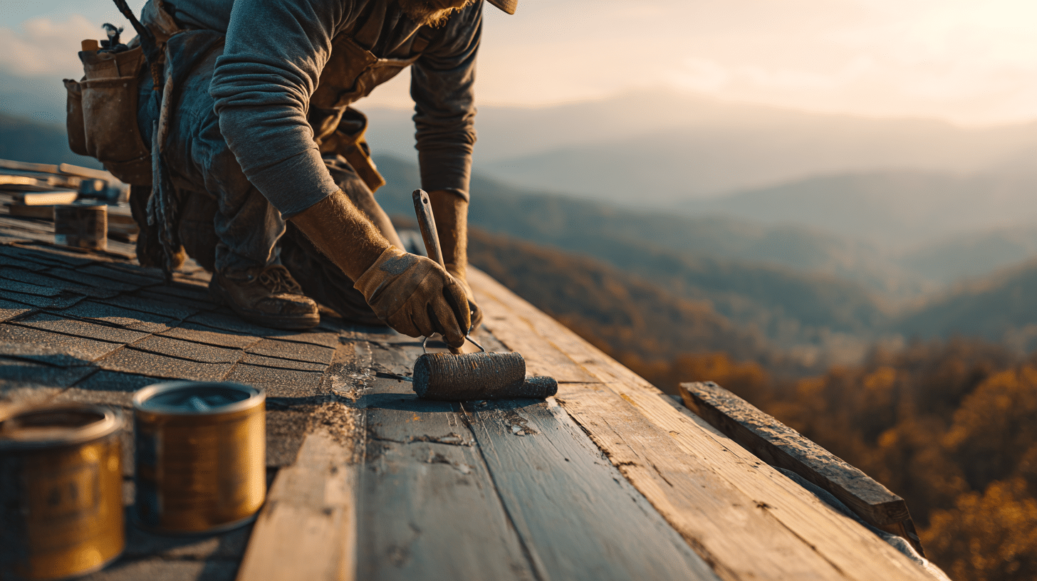how to repaint a roof